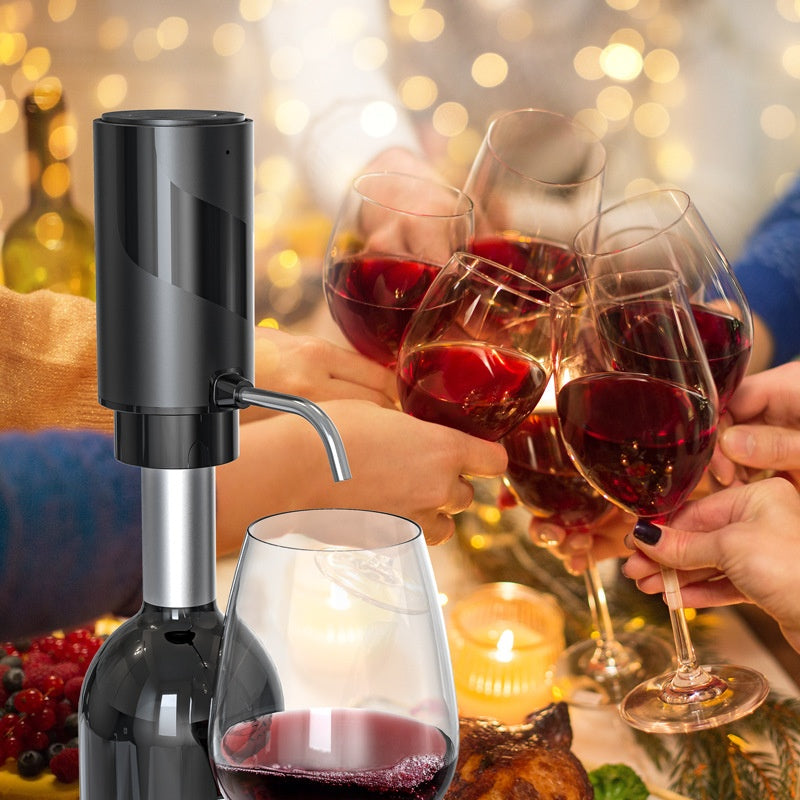 Electric Wine Aerator And Decanter Pump Dispenser Gift One Touch Operating Easy To Use Wine Decanter Kitchen Gadgets Affordable Deals Limited