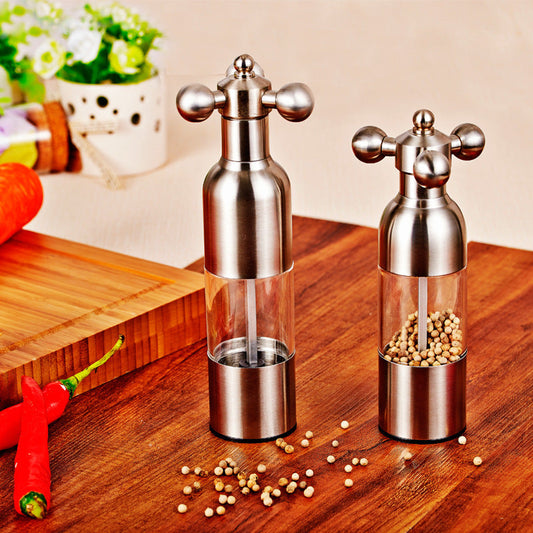 Pepper Mill Gadgets Pepper and Salt Grinder Grinding 4 Color Garlic Grinding Spice Grinder Kitchen Creative Tools BBQ Accessory Affordable Deals Limited