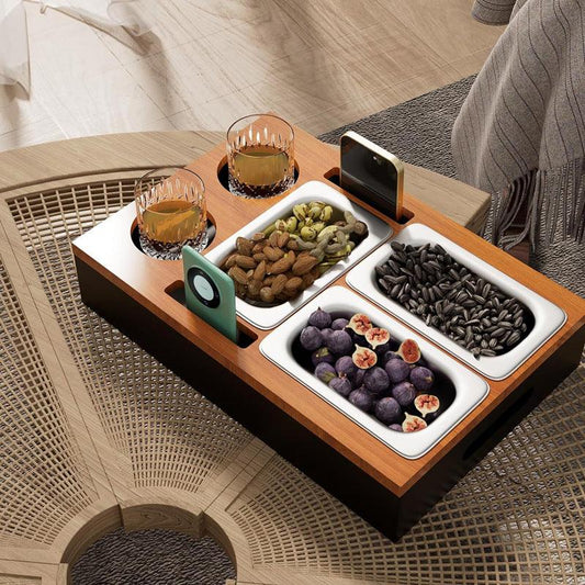 Wooden Snack Tray Table Stand Storage Box Affordable Deals Limited